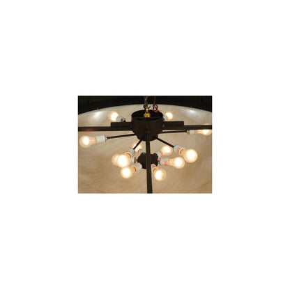 Nautical 12 Light 74" Wide Flush Mount Bowl Ceiling Fixture - Oil Rubbed Bronze Finish