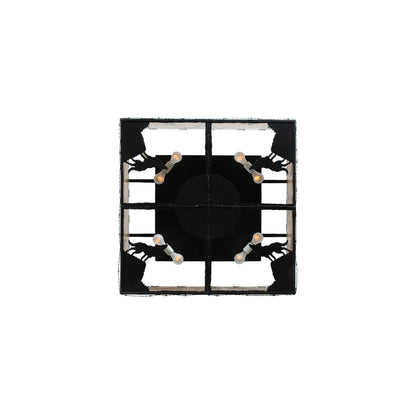 Wolf on the Loose 8 Light 51" Wide Flush Mount Square Ceiling Fixture