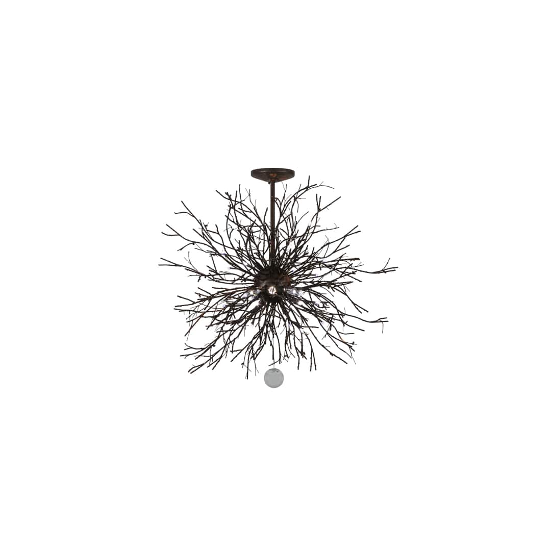 Pussy Willow 20 Light 36" Wide Abstract Pendant