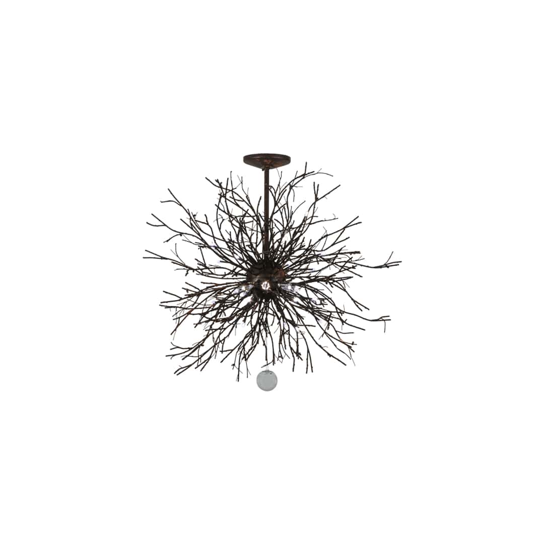 Pussy Willow 20 Light 36" Wide Abstract Pendant