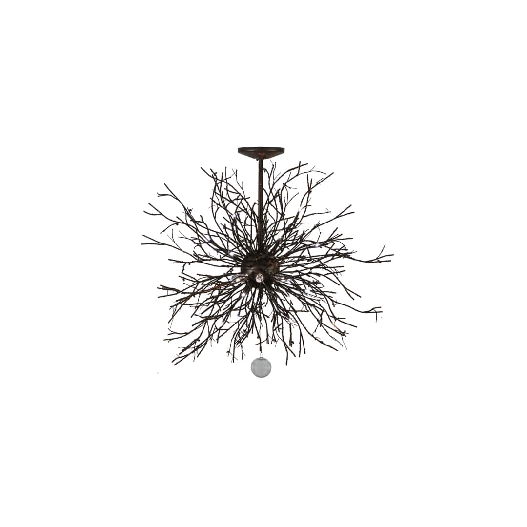 Pussy Willow 20 Light 36" Wide Abstract Pendant