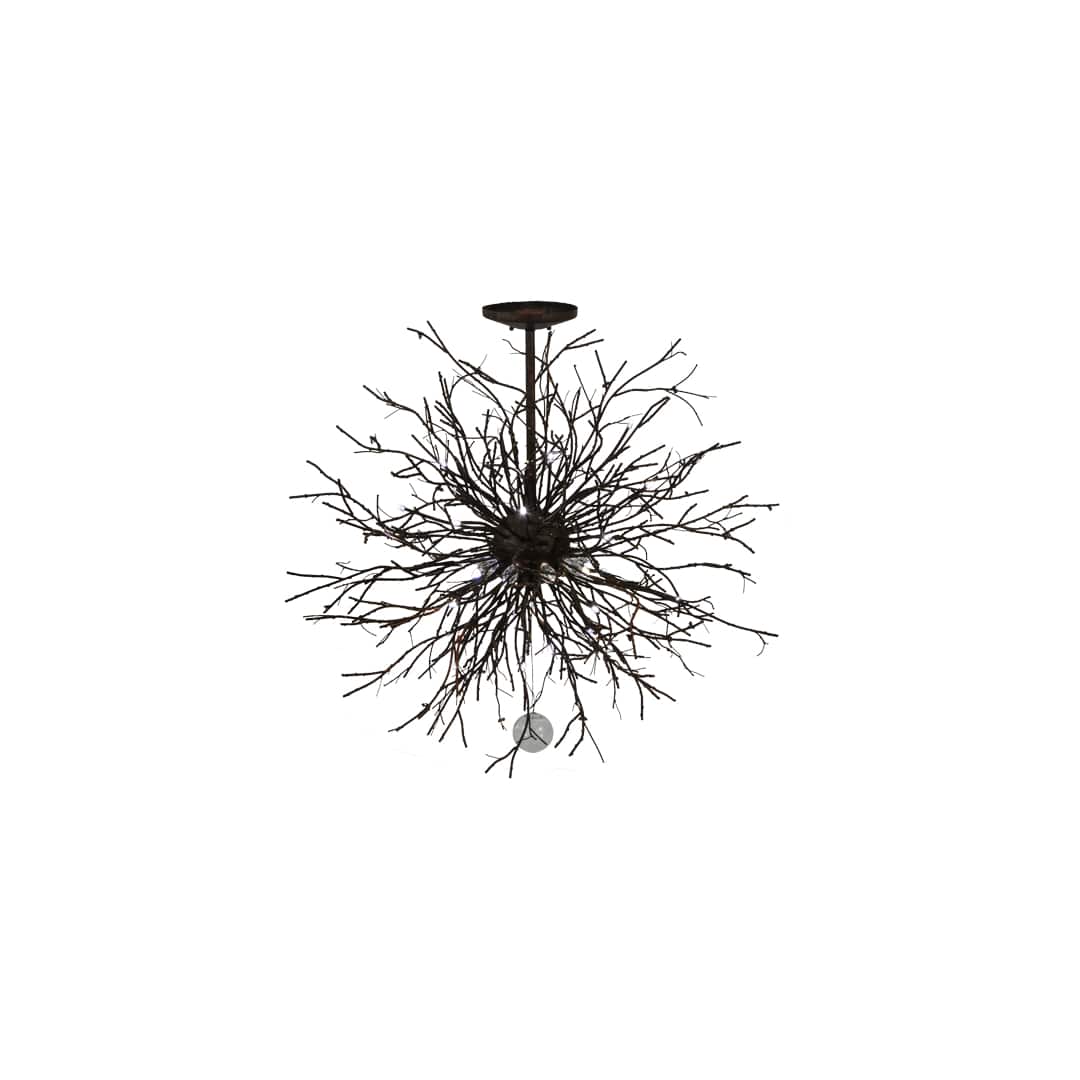 Pussy Willow 20 Light 36" Wide Abstract Pendant