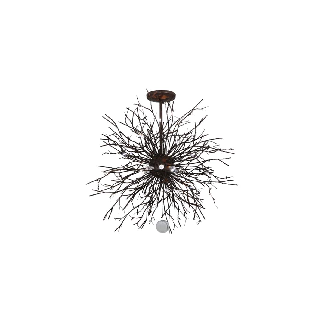 Pussy Willow 20 Light 36" Wide Abstract Pendant