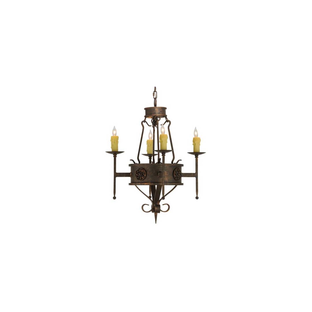 Lorenzo 4 Light 24" Wide Taper Candle Style Chandelier