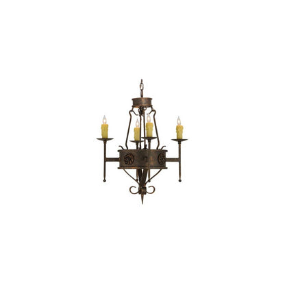 Lorenzo 4 Light 24" Wide Taper Candle Style Chandelier