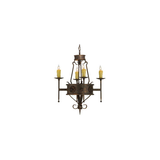 Lorenzo 4 Light 24" Wide Taper Candle Style Chandelier