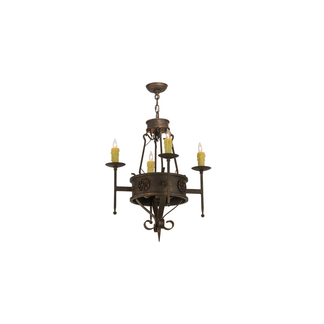 Lorenzo 4 Light 24" Wide Taper Candle Style Chandelier