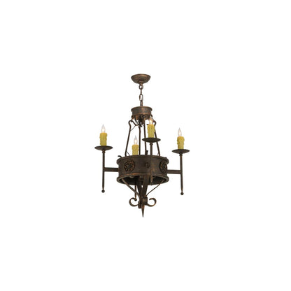 Lorenzo 4 Light 24" Wide Taper Candle Style Chandelier