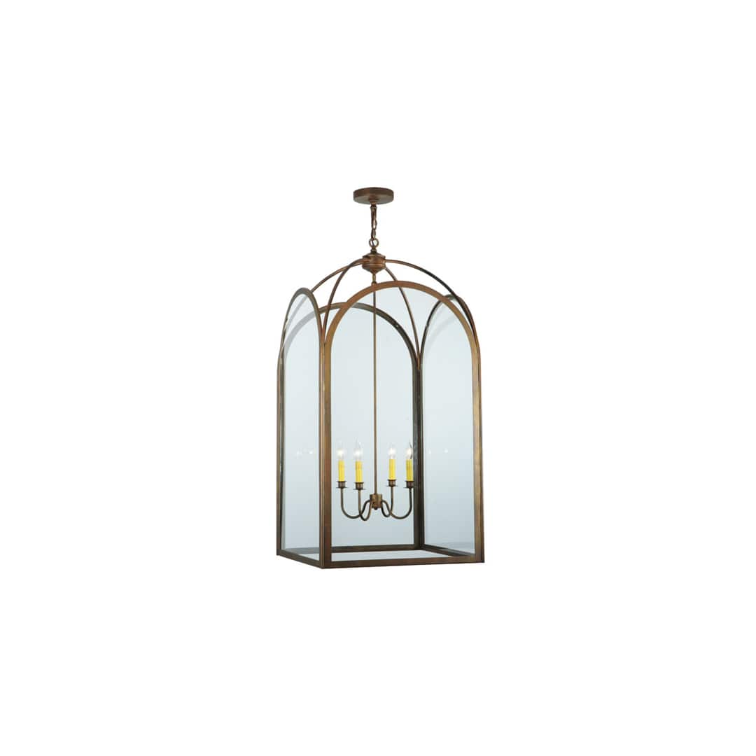 Perin 4 Light 35" Wide Taper Candle Pendant