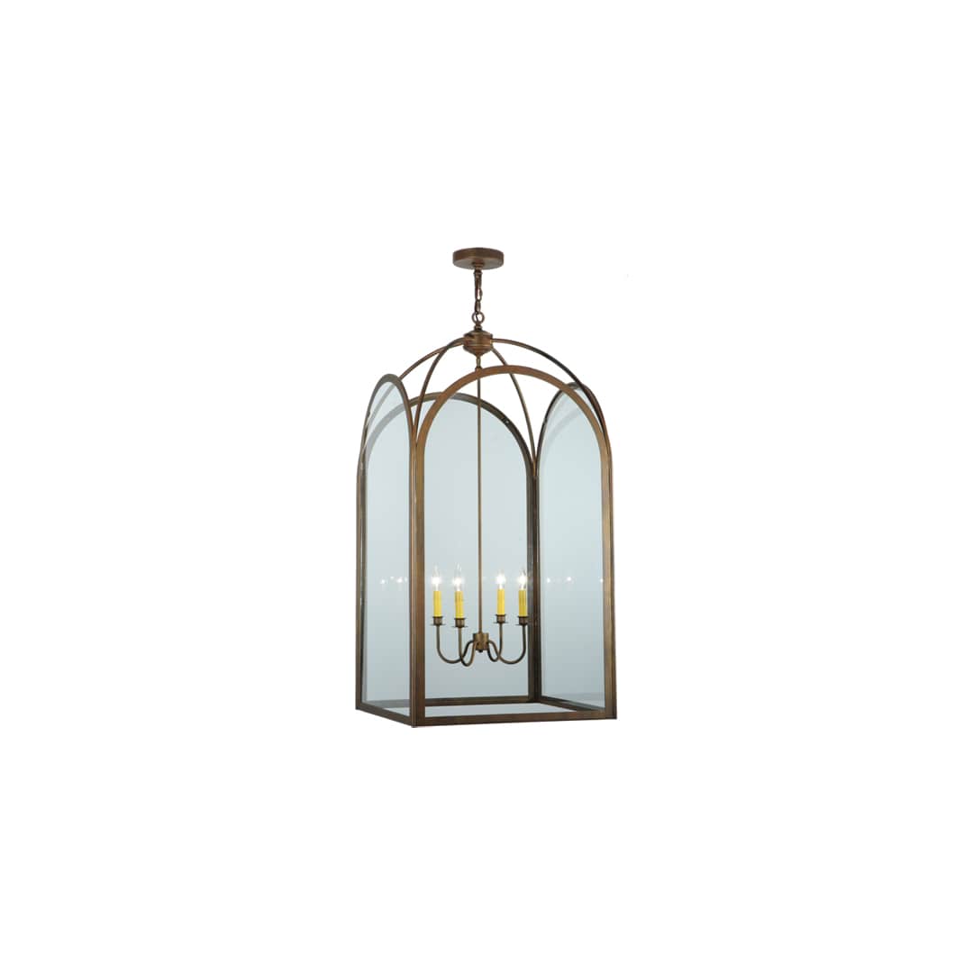 Perin 4 Light 35" Wide Taper Candle Pendant