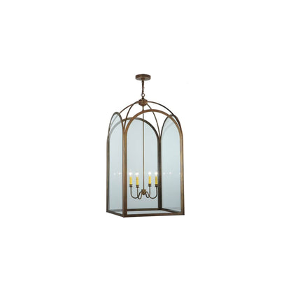 Perin 4 Light 35" Wide Taper Candle Pendant