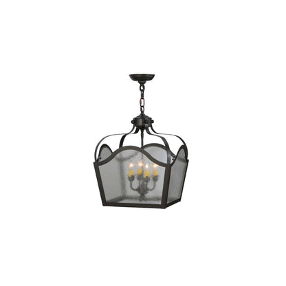 Terena 4 Light 22" Wide Taper Candle Pendant