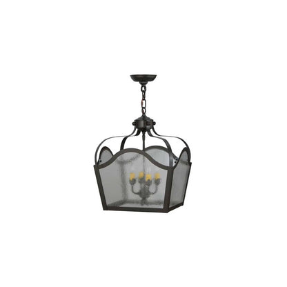 Terena 4 Light 22" Wide Taper Candle Pendant