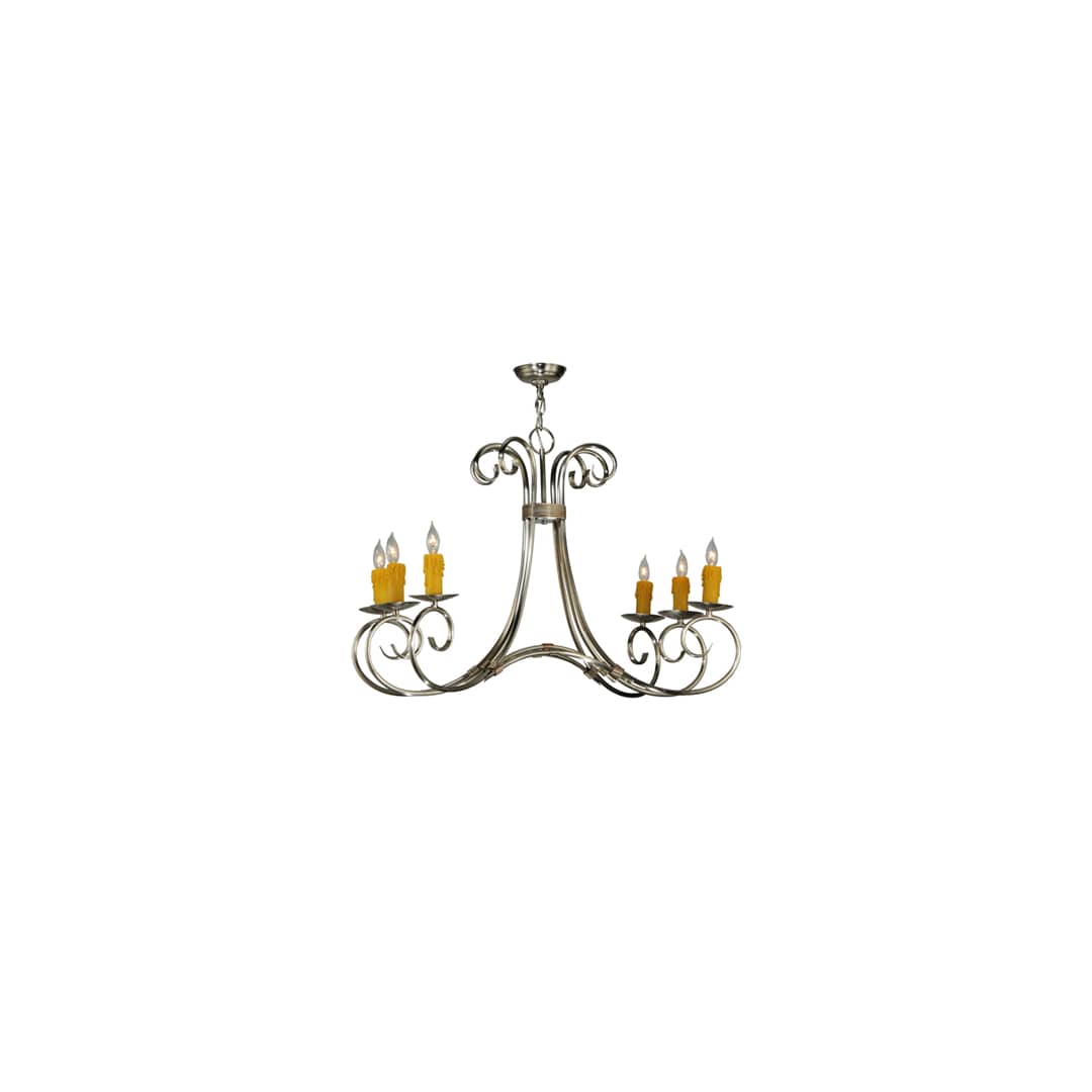 Elon 6 Light 35" Wide Taper Candle Style Chandelier