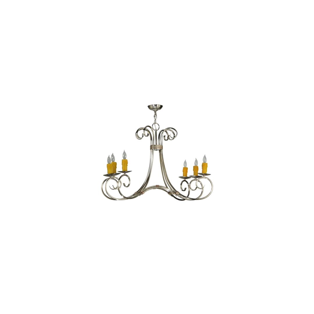 Elon 6 Light 35" Wide Taper Candle Style Chandelier
