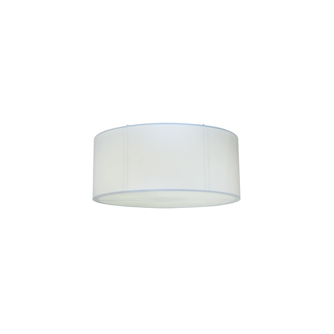 Cilindro 6 Light 60" Wide Flush Mount Drum Ceiling Fixture - Nickel Finish - GU24 Bulb Base