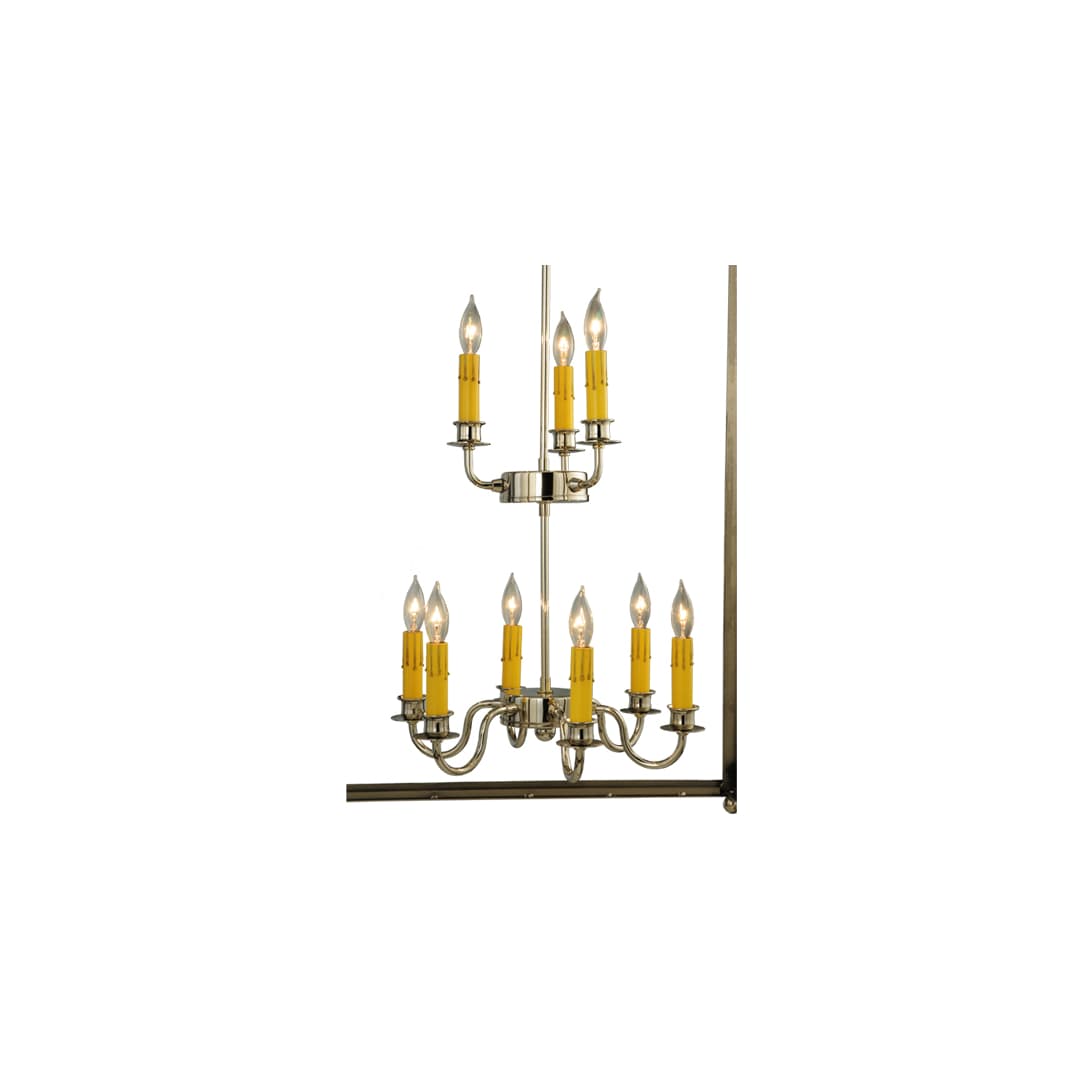 Pavilion 9 Light 34" Wide Taper Candle Pendant