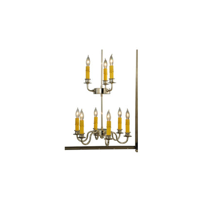 Pavilion 9 Light 34" Wide Taper Candle Pendant