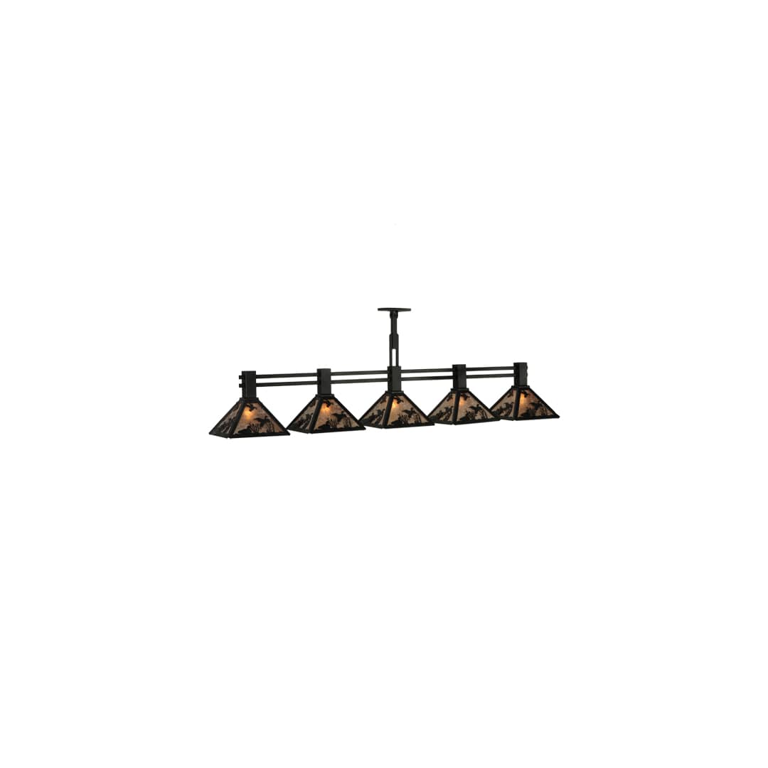 Ducks in Flight 5 Light 12" Wide Linear Pendant
