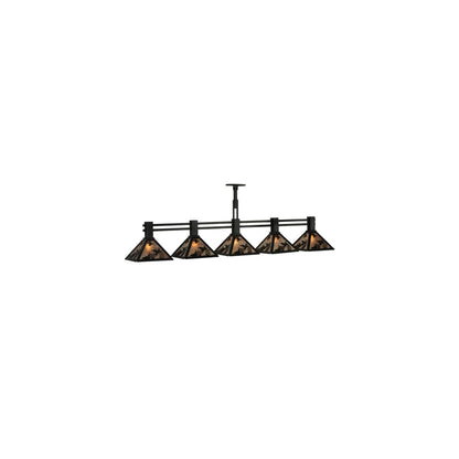 Ducks in Flight 5 Light 12" Wide Linear Pendant