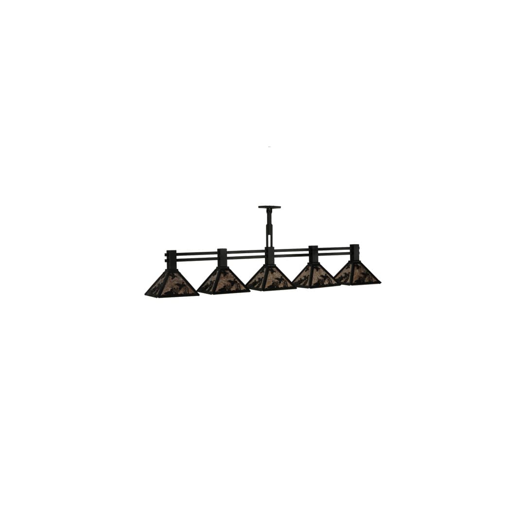 Ducks in Flight 5 Light 12" Wide Linear Pendant