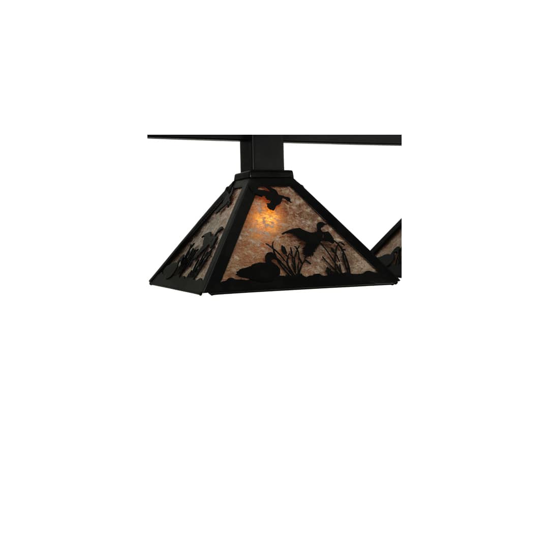 Ducks in Flight 5 Light 12" Wide Linear Pendant