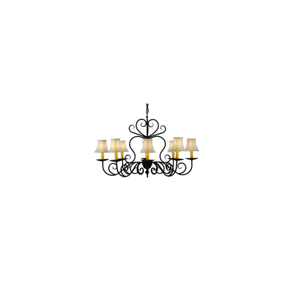 Corrina 8 Light 36" Wide Chandelier - Blackwash Finish