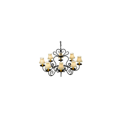 Corrina 8 Light 36" Wide Chandelier - Blackwash Finish