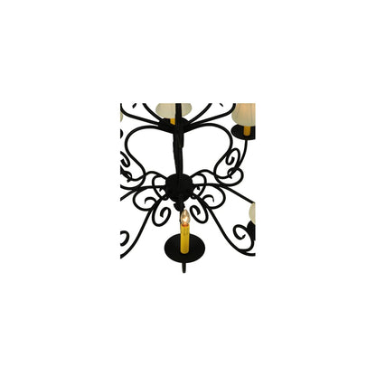 Corrina 8 Light 36" Wide Chandelier - Blackwash Finish