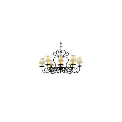 Corrina 8 Light 36" Wide Chandelier - Blackwash Finish