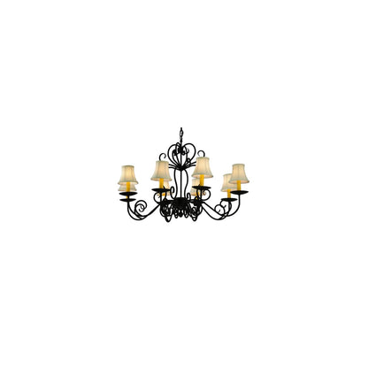 Corrina 8 Light 36" Wide Chandelier - Blackwash Finish