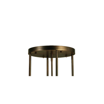 Metro Fusion 4 Light 49" Wide Semi-Flush Bowl Ceiling Fixture - Mahogany Bronze Finish