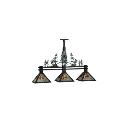 Winter Pine 3 Light 12" Wide Linear Pendant