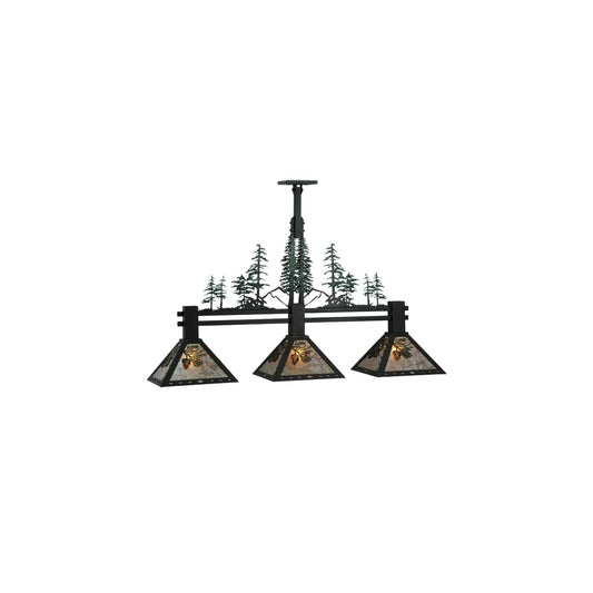 Winter Pine 3 Light 12" Wide Linear Pendant
