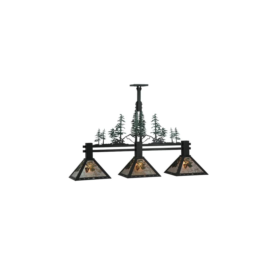 Winter Pine 3 Light 12" Wide Linear Pendant