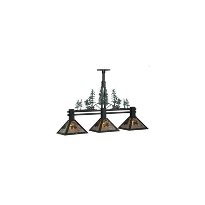 Winter Pine 3 Light 12" Wide Linear Pendant