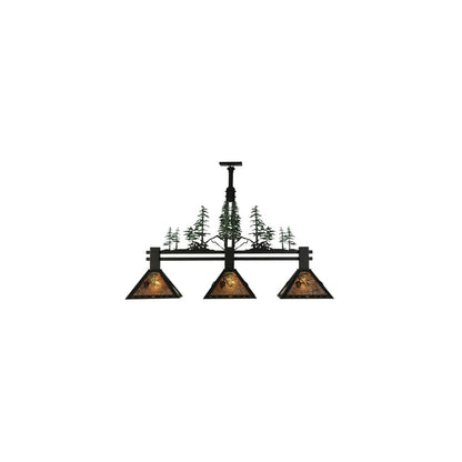 Winter Pine 3 Light 12" Wide Linear Pendant