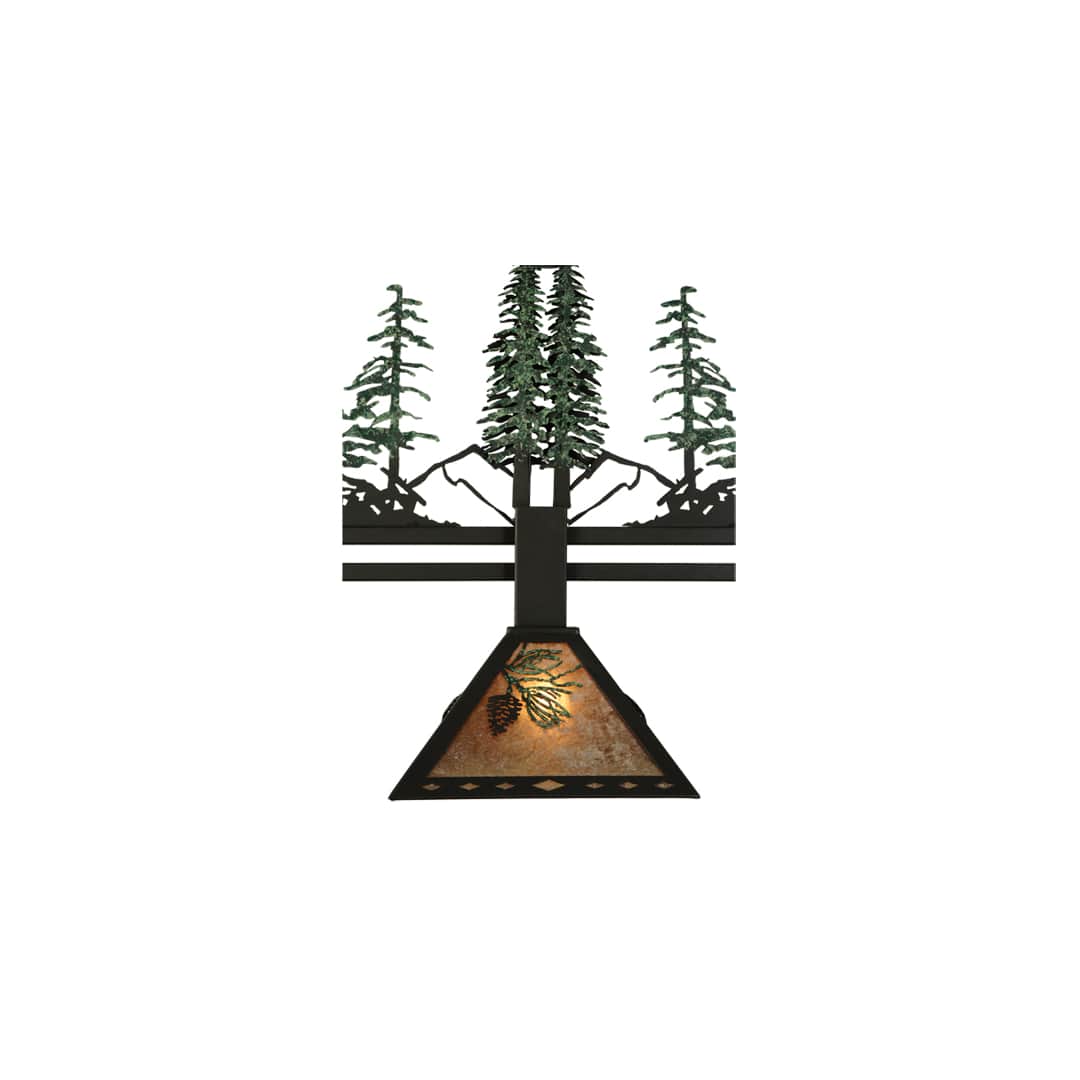 Winter Pine 3 Light 12" Wide Linear Pendant