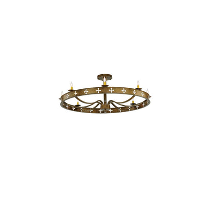 Byzantine 8 Light 48" Wide Semi-Flush Ceiling Fixture
