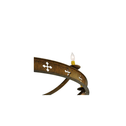 Byzantine 8 Light 48" Wide Semi-Flush Ceiling Fixture