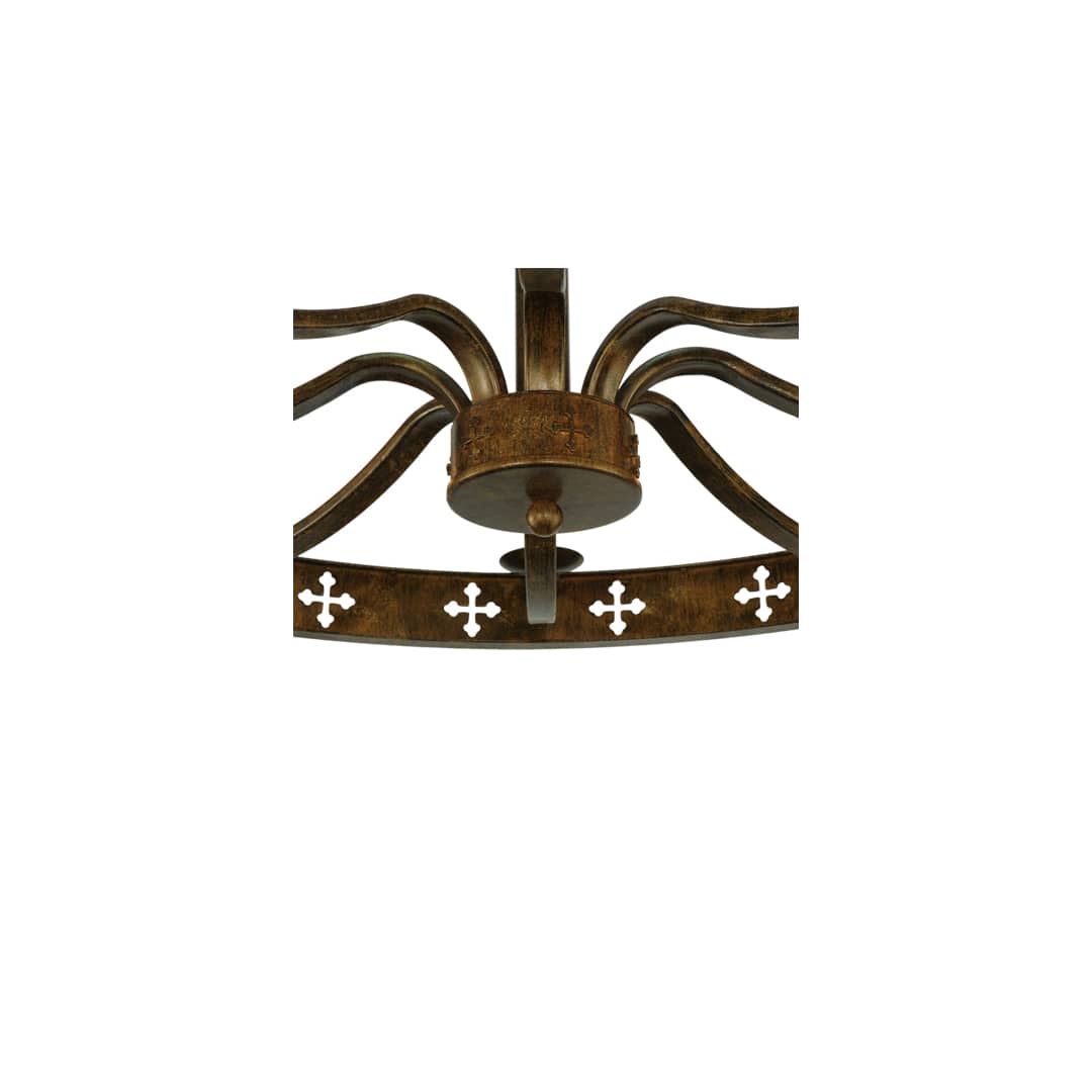 Byzantine 8 Light 48" Wide Semi-Flush Ceiling Fixture