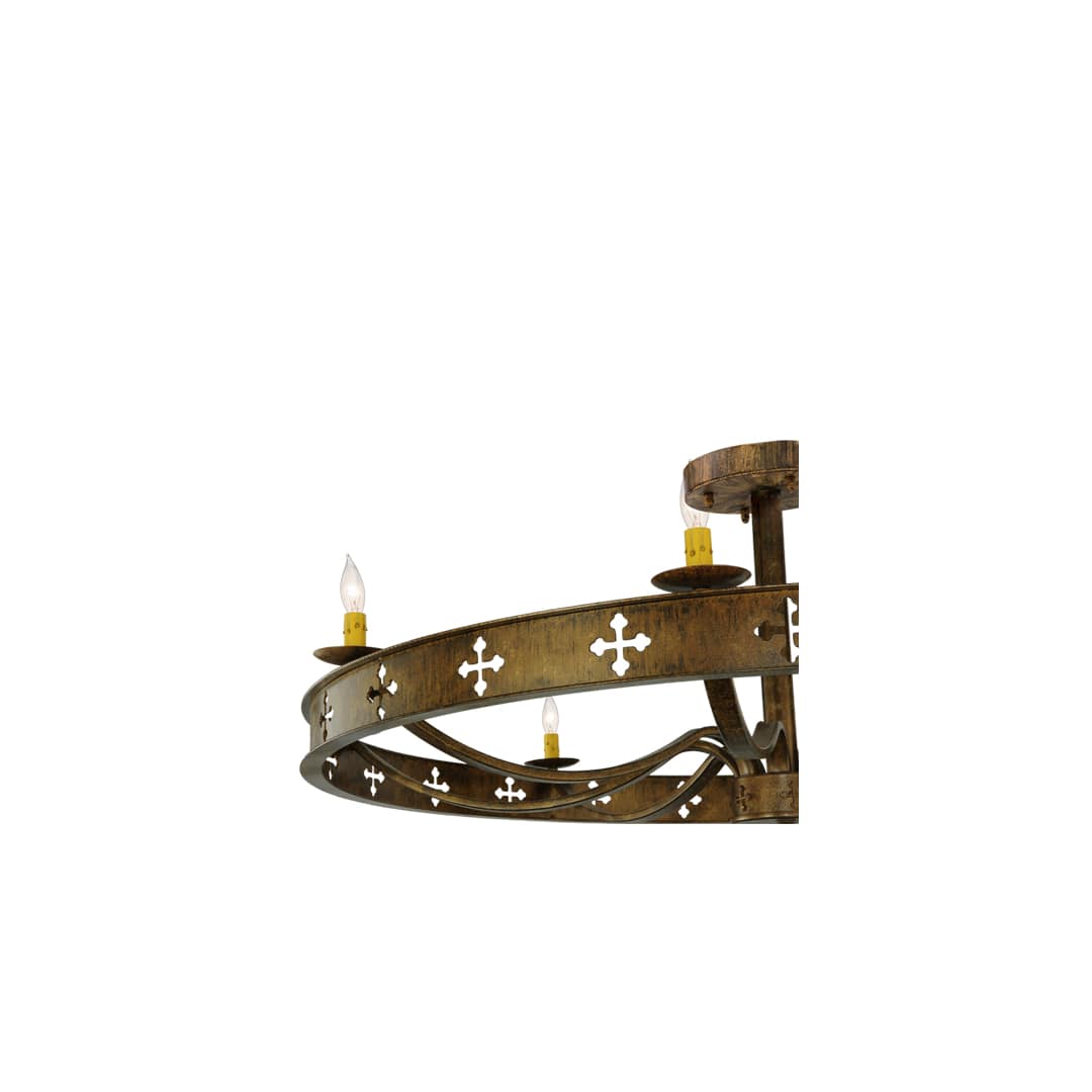 Byzantine 8 Light 48" Wide Semi-Flush Ceiling Fixture