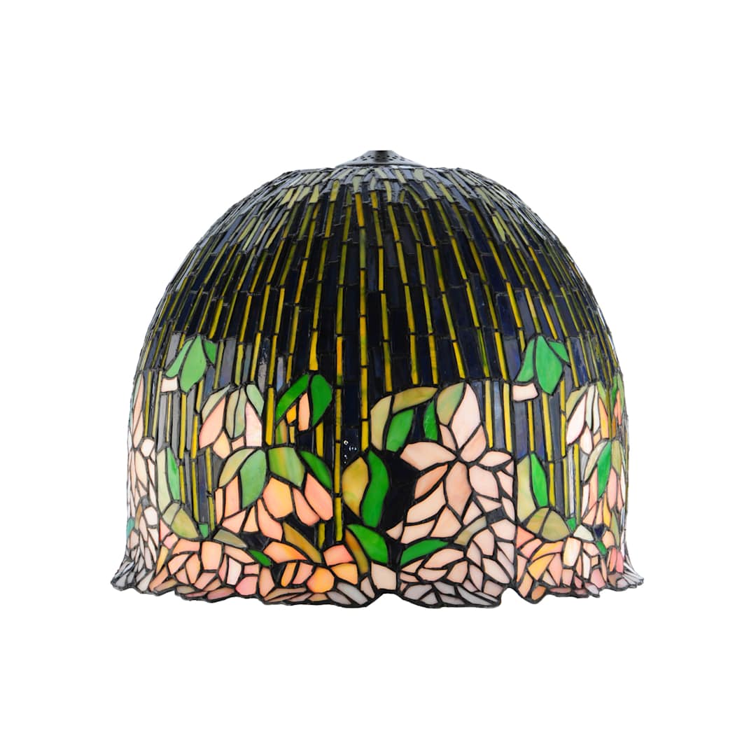 Vizcaya 3 Light 32" Tall Hand-Crafted Table Lamp with Stained Glass