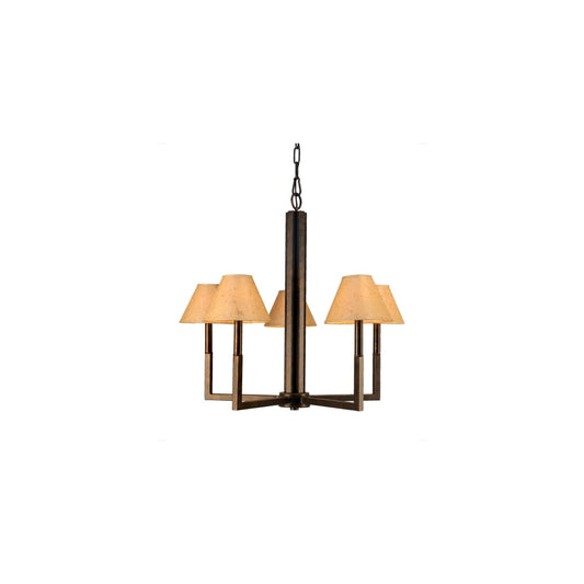 Rula 5 Light 24" Wide Chandelier - Gilded Tobacco Finish
