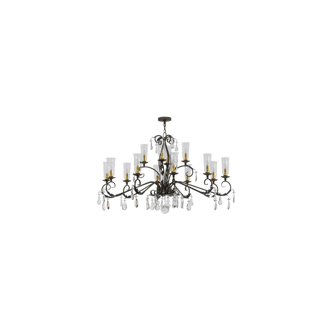 Windsor 14 Light 50" Wide Crystal Candle Style Chandelier