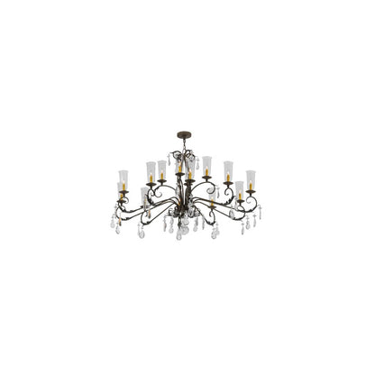 Windsor 14 Light 50" Wide Crystal Candle Style Chandelier