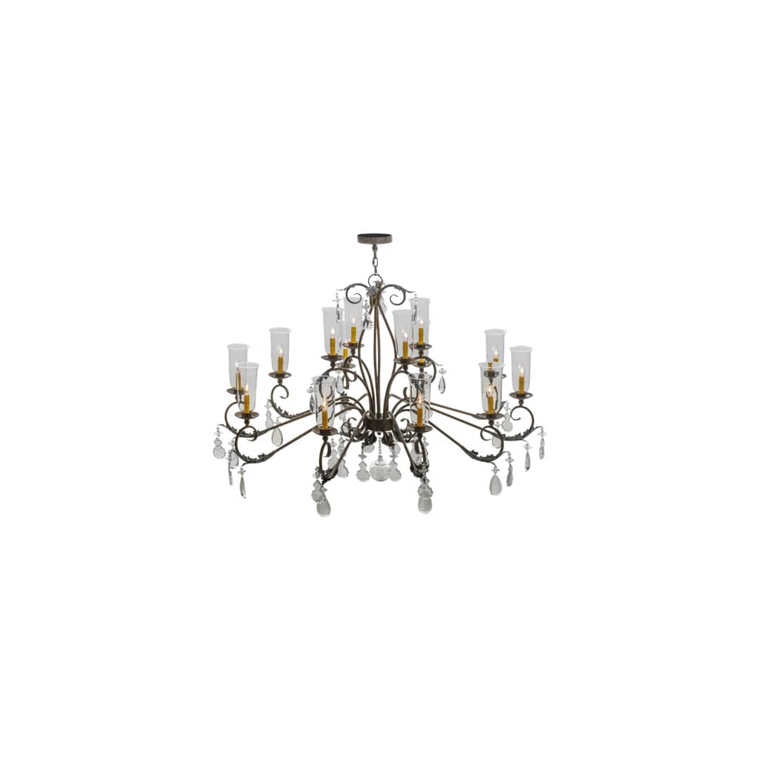 Windsor 14 Light 50" Wide Crystal Candle Style Chandelier