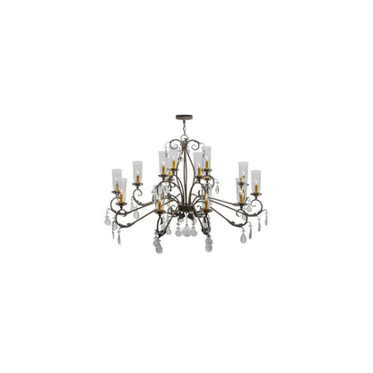 Windsor 14 Light 50" Wide Crystal Candle Style Chandelier