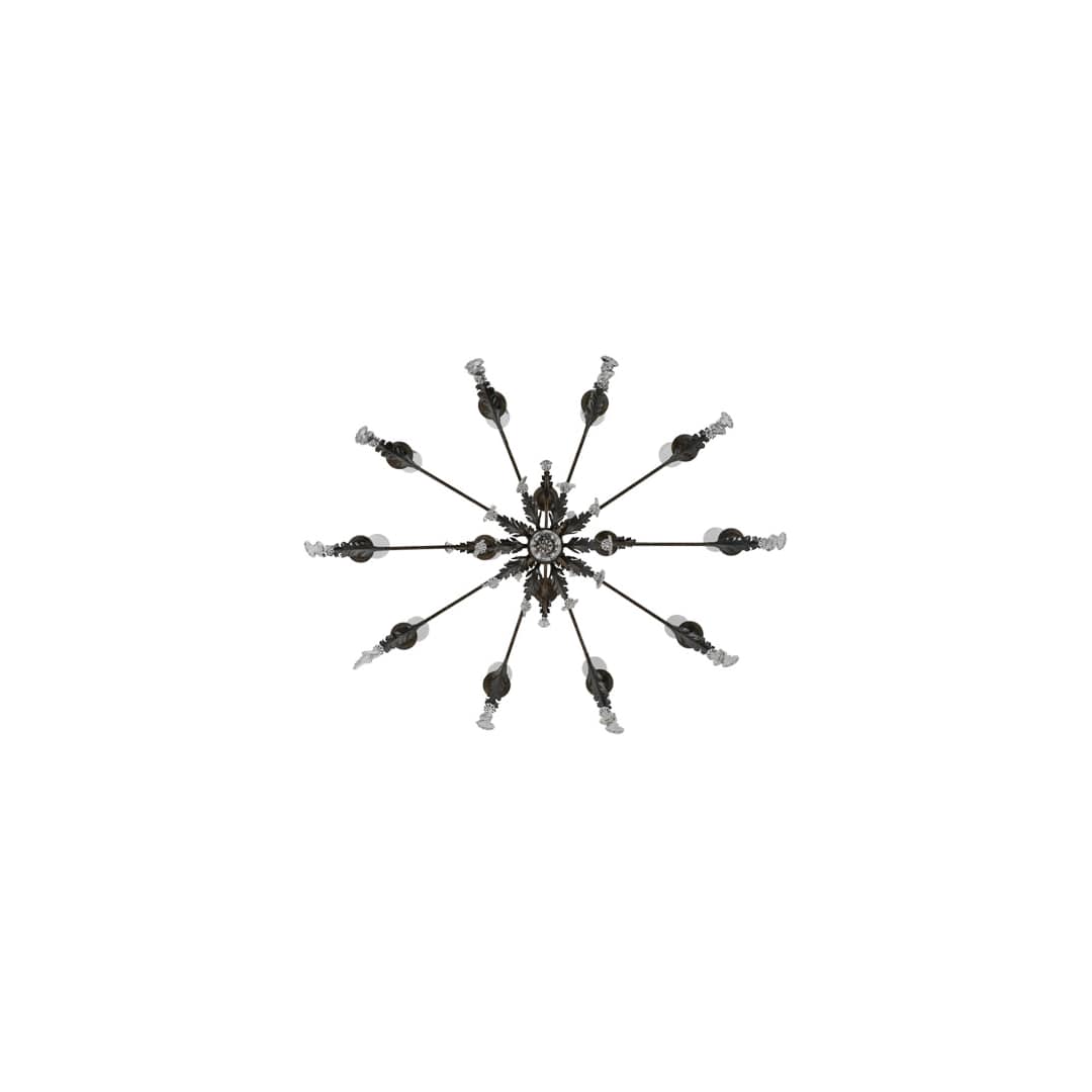 Windsor 14 Light 50" Wide Crystal Candle Style Chandelier