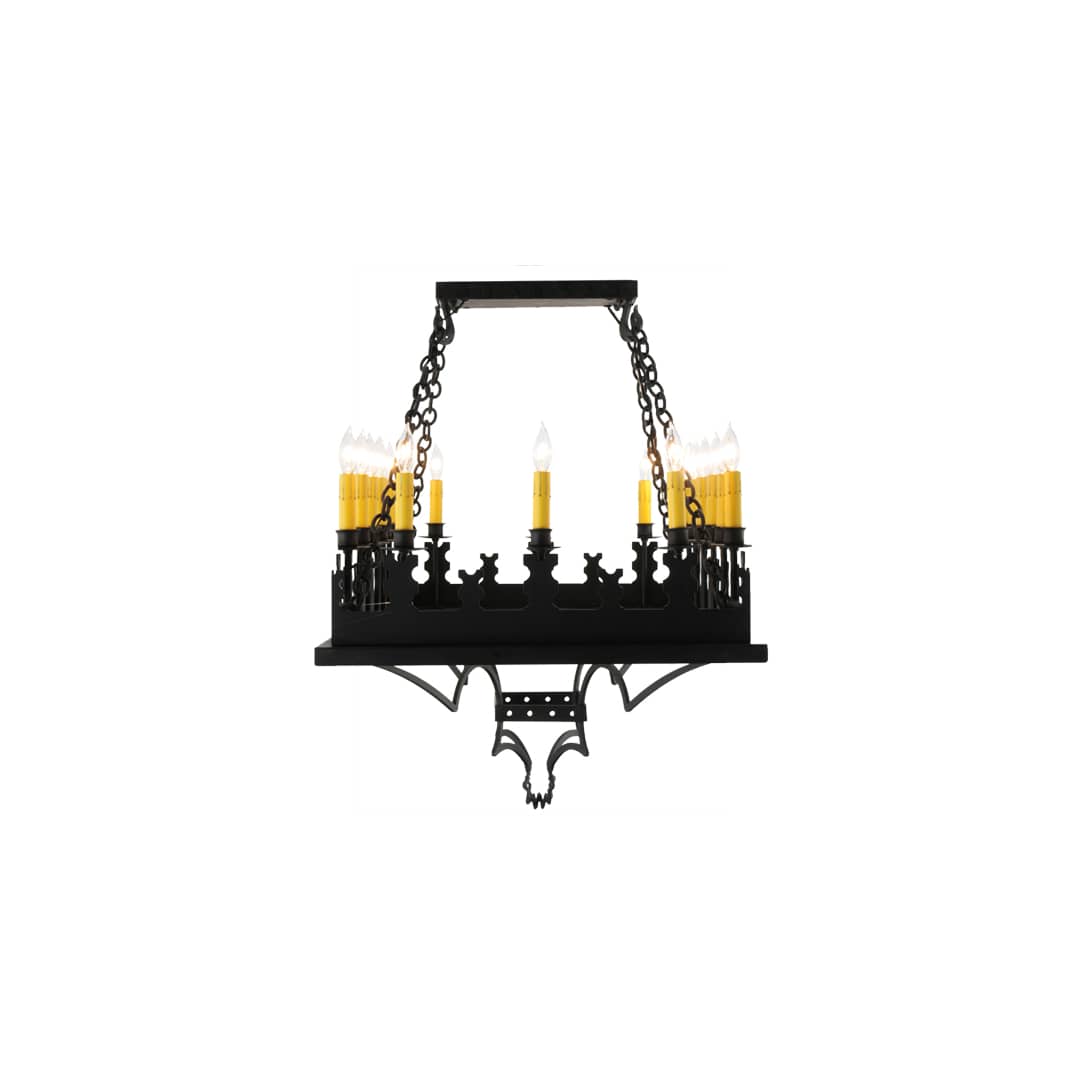 Asen 18 Light 24" Wide Taper Candle Pendant